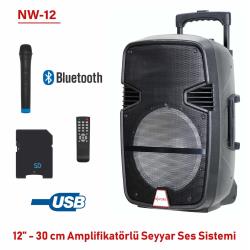 NW12 12 30 CM AMPLİFİKATÖRLÜ SEYYAR SES SİSTEMİ 