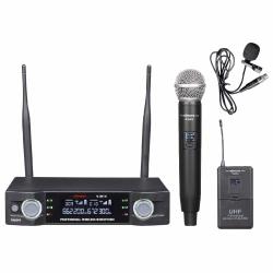 NWORK N202 U  1 EL  1 YAKA SABİT ÇİFT KANAL UHF KABLOSUZ SİSTEM