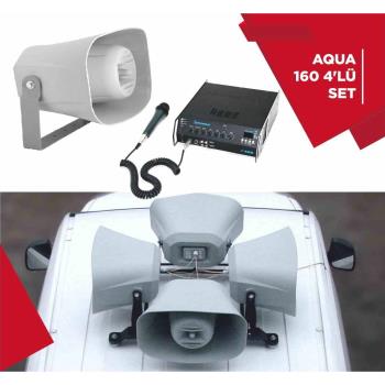 AQUA 160 4 LÜ SET  ARAÇ ÜSTÜ SES SİSTEMİ