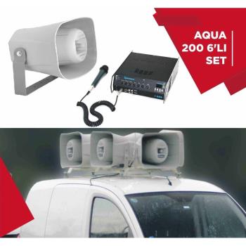 AQUA 200 6 LI SET  ARAÇ ÜSTÜ SES SİSTEMİ