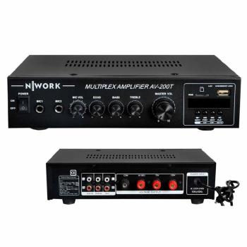 NWORK AV200T  HAT TRAFOLU 80W MİKSER AMPLİFİKATÖR