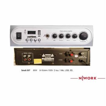 NWORK SMALL50 T HAT TRAFOLU 80W MİKSER AMPLİFİKATÖR