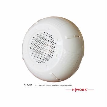 NWORK CLS5T   5  13 CM  6W TRAFOLU SIVA ÜSTÜ TAVAN HOPARLÖR